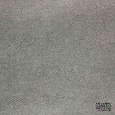 Sergé de laine gratté souple taupe beige chiné