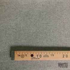 Sergé de laine gratté souple taupe beige chiné