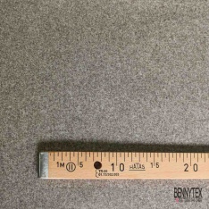 Caban souple de laine feutré chiné taupe