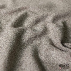 Caban souple de laine feutré chiné taupe