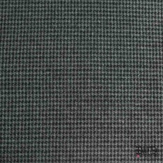 Drap de laine souple pied de puce noir gris clair