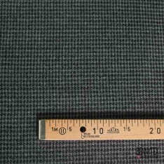 Drap de laine souple pied de puce noir gris clair