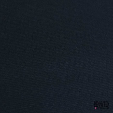 Coupon 3 m grain de coton uni bleu nuit