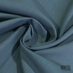 Coupon 3 m grain de coton uni gris anthracite