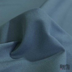 Coupon 3 m grain de coton uni gris anthracite