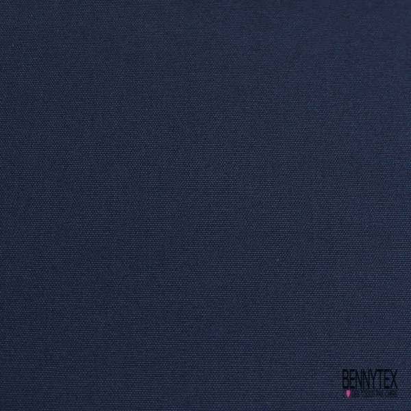 Coupon 3 m grain de coton uni marine