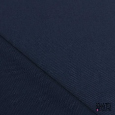 Coupon 3 m grain de coton uni marine