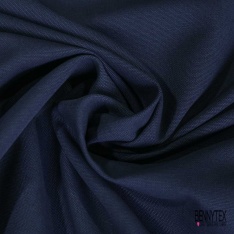 Coupon 3 m grain de coton uni marine