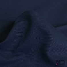 Coupon 3 m grain de coton uni marine