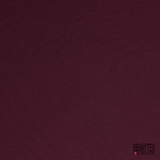 Coupon 3 m grain de coton uni bordeaux