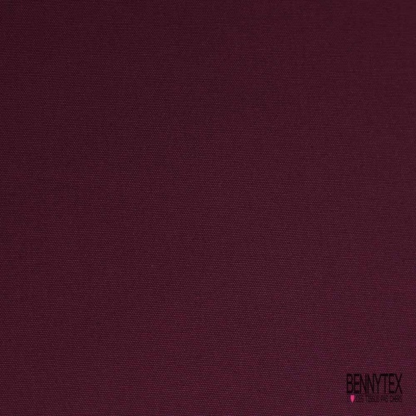 Coupon 3 m grain de coton uni bordeaux