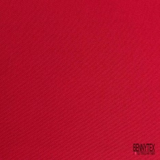 Coupon 3 m grain de coton uni rouge