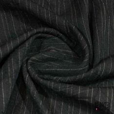 Gabardine de laine uni noir