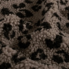 Polaire coton ignifugée double face marine épaisse antistatique