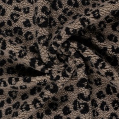 Polaire coton ignifugée double face marine épaisse antistatique