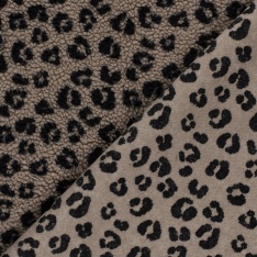 Polaire coton ignifugée double face marine épaisse antistatique