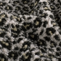 Sherpa Fleece tissu jacquard léopard