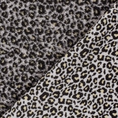 Sherpa Fleece tissu jacquard léopard