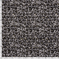 Sherpa Fleece tissu jacquard léopard