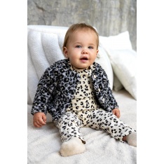 Sherpa Fleece tissu jacquard léopard