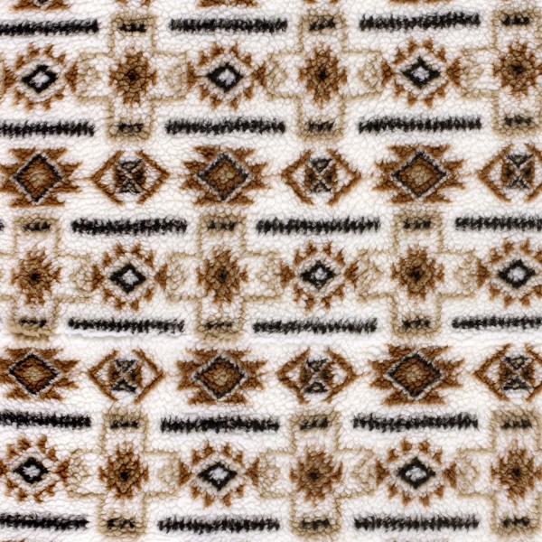 Sherpa Fleece tissu jacquard amérindien