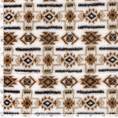 Sherpa Fleece tissu jacquard dinosaure