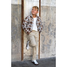 Sherpa Fleece tissu jacquard dinosaure