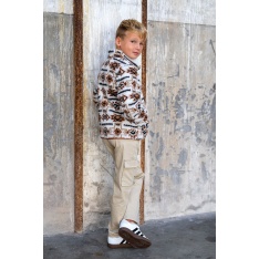 Sherpa Fleece tissu jacquard dinosaure