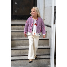 Sherpa Fleece tissu jacquard éclair fond violine pastel