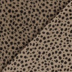 Sherpa Fleece tissu jacquard fleur fond aubergine