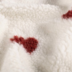 Sherpa Fleece tissu jacquard panthère