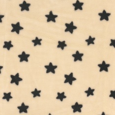 Sherpa Fleece tissu jacquard coccinelle fond crème