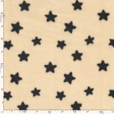 Sherpa Fleece tissu jacquard coccinelle fond crème