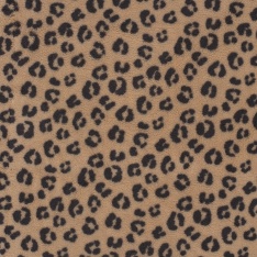 Sherpa Fleece tissu jacquard panthère camel