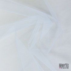 Coupon 3m tulle rigide anti feu uni ciel