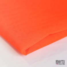 Coupon 3m tulle rigide anti feu uni orange