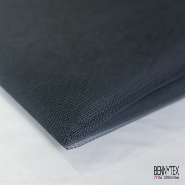 Coupon 3m tulle rigide anti feu uni anthracite