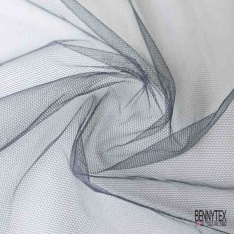 Coupon 3m tulle rigide anti feu uni anthracite