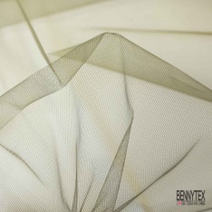 Coupon 3m tulle rigide anti feu uni kaki