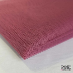 Coupon 3m tulle rigide anti feu uni lait mûre