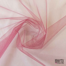 Coupon 3m tulle rigide anti feu uni lait mûre