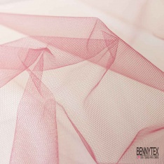 Coupon 3m tulle rigide anti feu uni lait mûre