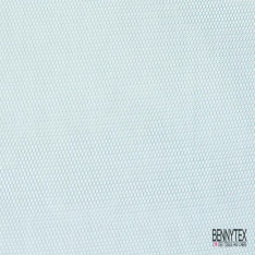 Coupon 3m tulle rigide anti feu uni pétrole