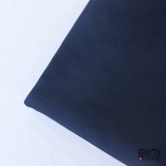 Coupon 3m tulle souple anti feu uni bleu nuit