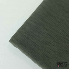 Coupon 3m tulle souple anti feu uni kaki