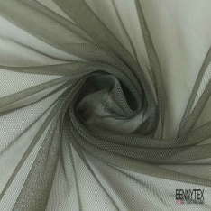 Coupon 3m tulle souple anti feu uni kaki