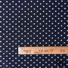 Polyamide élasthanne lingerie motif pois blanc fond ciel pastel