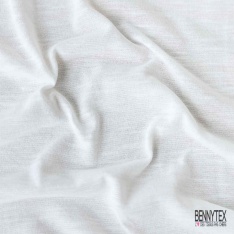 Coupon 3m jersey flammé blanc cassé