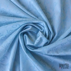 Polyamide élasthanne lingerie motif pois blanc fond marine