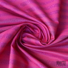 Jacquard imprimé abstrait tiré chiné argent noir lurex argent